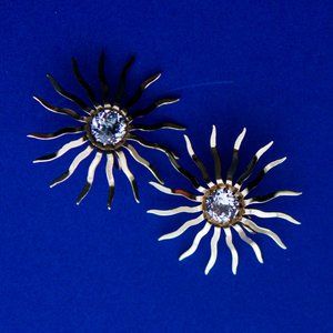 RARE VINTAGE SUNBURST/STAR GOLD CLIP